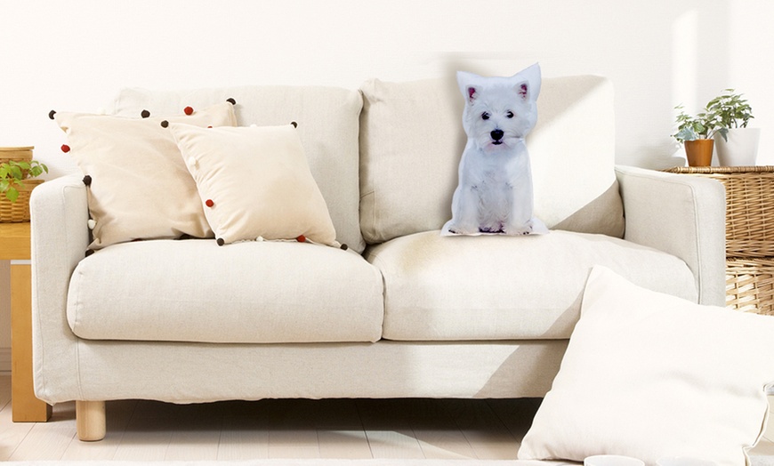 Image 7: Dog-Shaped Throw Cushion