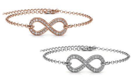 Bracelets et pendentif plaqué or 18K ornés de cristaux Swarovski®