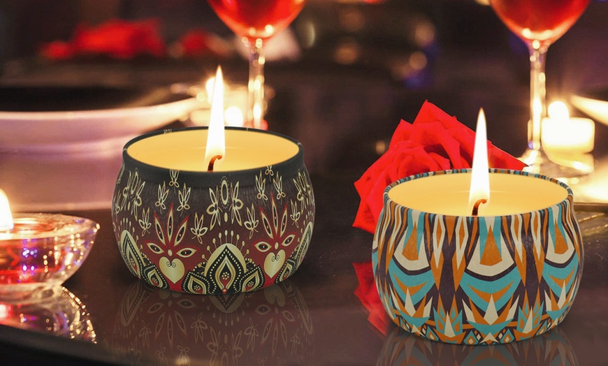 Image 26: Aroma Therapy Scented Candle Gift Set