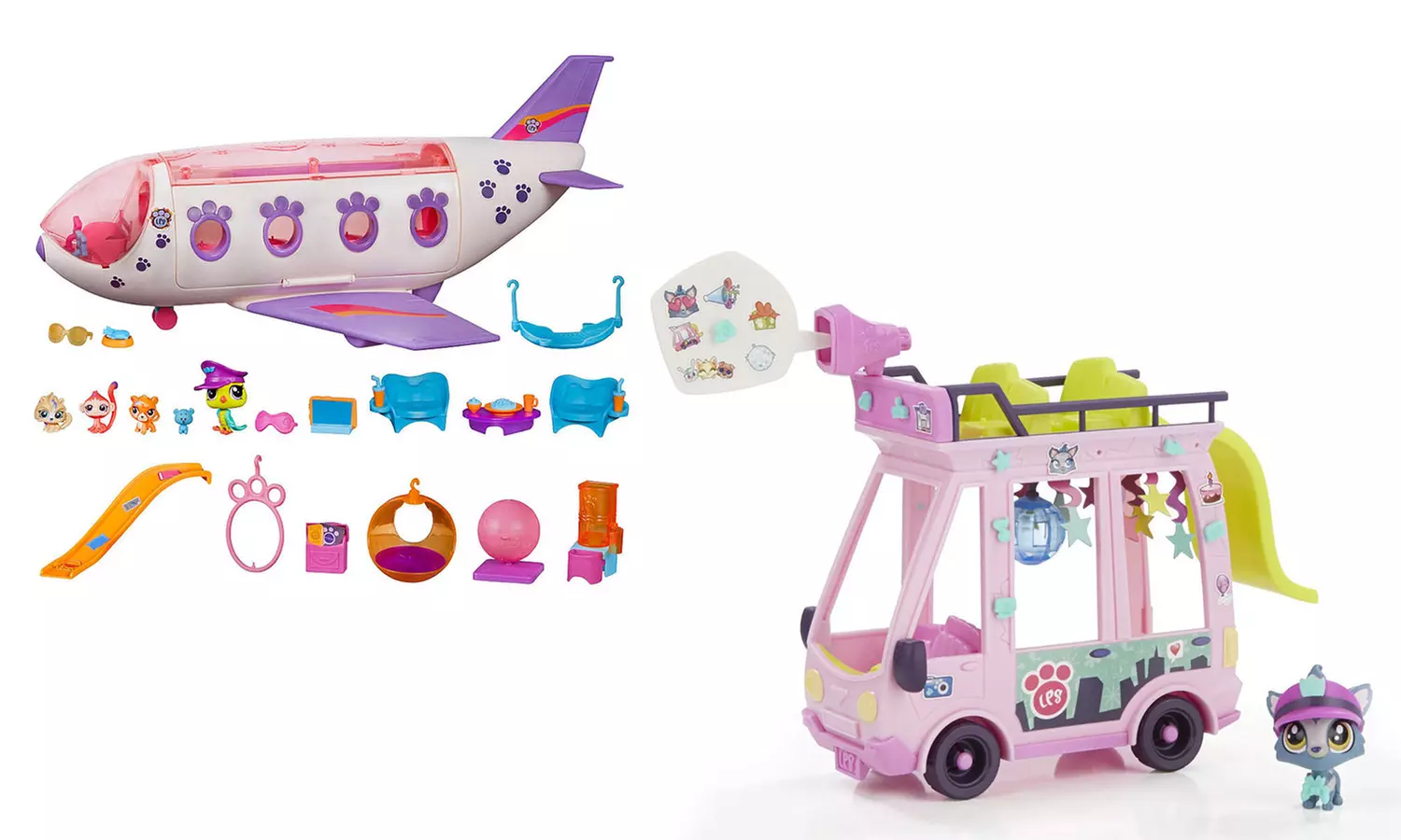 Littlest Pet Shop Pets in the City Double-Decker Bus or Pet Jet - Primary Image
