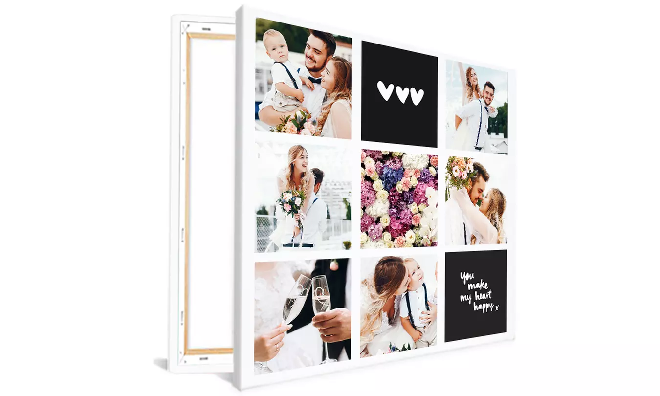 Fotocollage canvas of aluminium