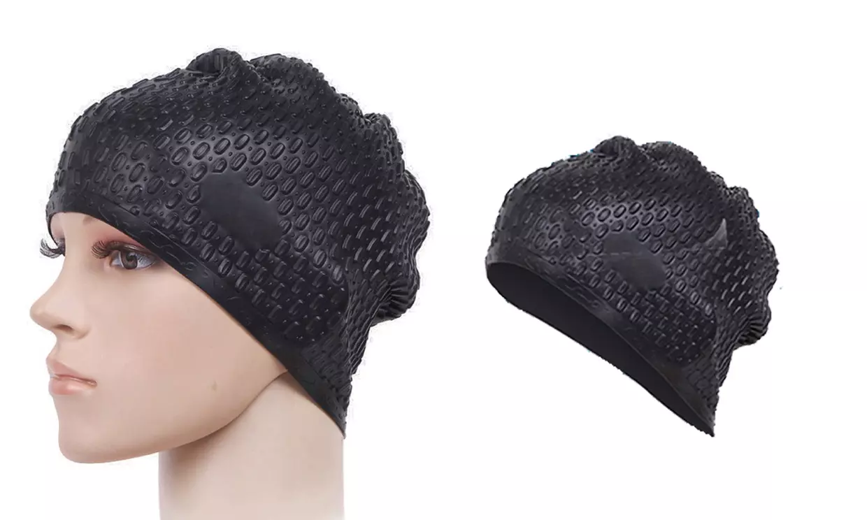 Swim Bathing Swimming Caps for Men Women Retro Style Silicone Hat