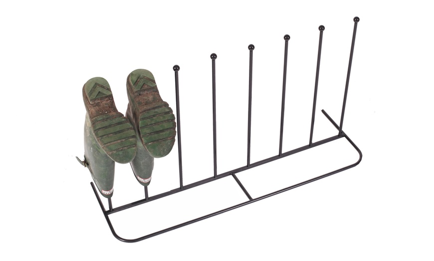 Image 2: Two- or Four-Pair Metal Boot Stands