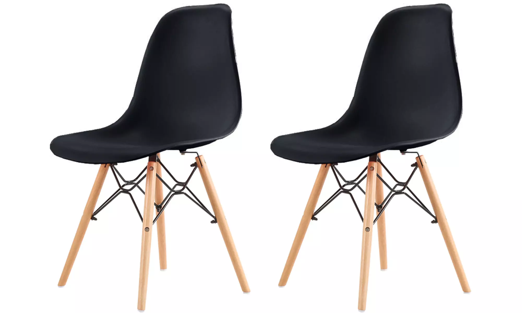 Silla de estilo escandinavo Christie con asiento redondo, de Sampur