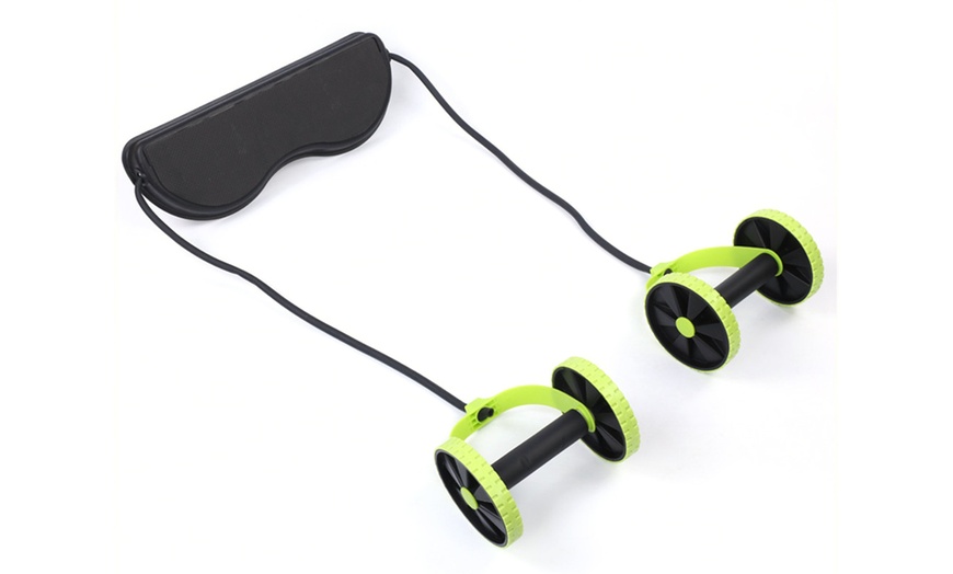 Image 9: Fitness Exercise Wheel Roller Set