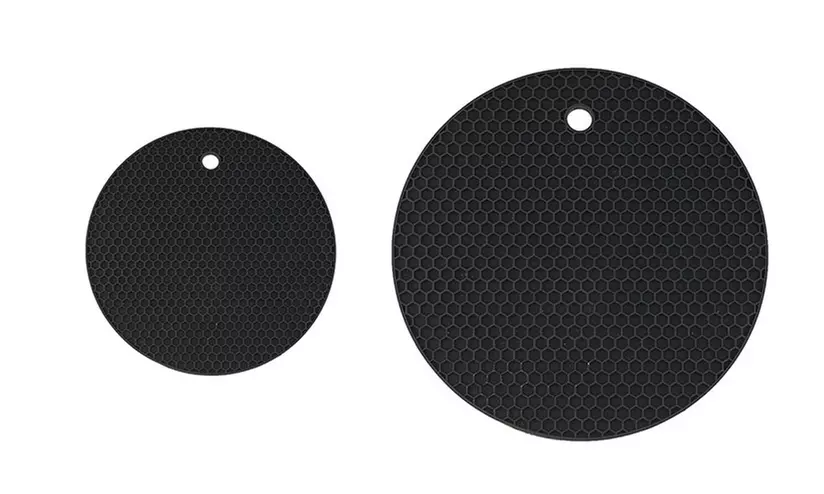 1x oder 2x hitzebeständiger und rutschfester Silikon-Untersetzer