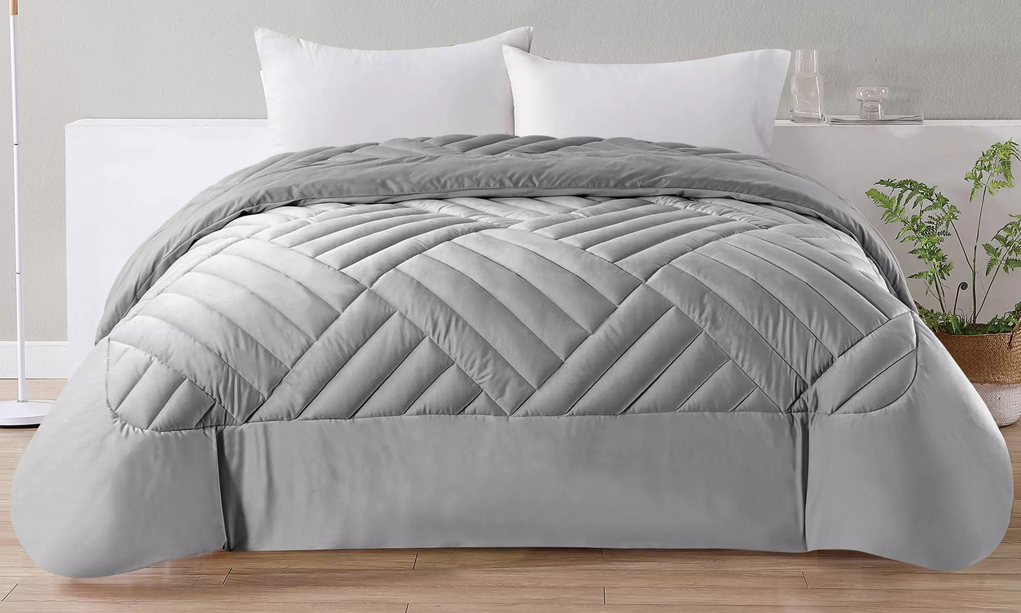 Couette double effet velours