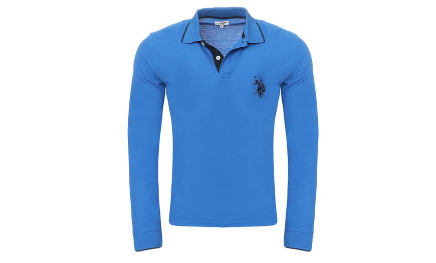 Image 5: U.S. Polo Assn ​langärmliges Poloshirt für Herre