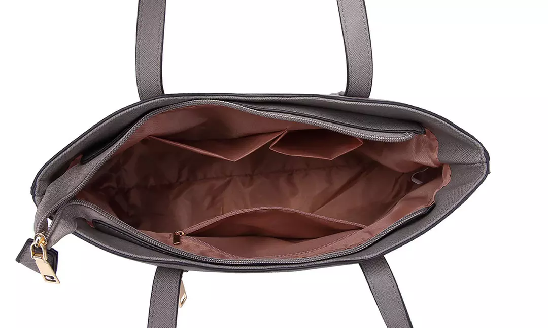 Miss Lulu PU Leather Shoulder Bag and Matching Purse Set