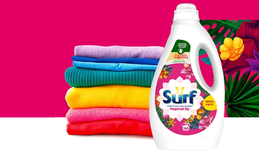 Image 1: Surf Concentrated Liquid Laundry Detergent Tropical Lily 2.7 Litre
