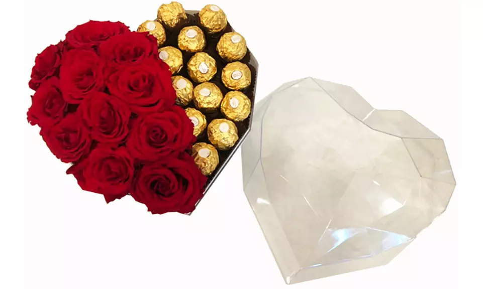 Roses with Ferrero Chocolates