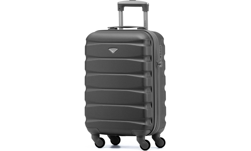 Image 16: Flight Knight Lightweight 4 Wheel Cabin Suitcase (Approved for 100+ Airlines)