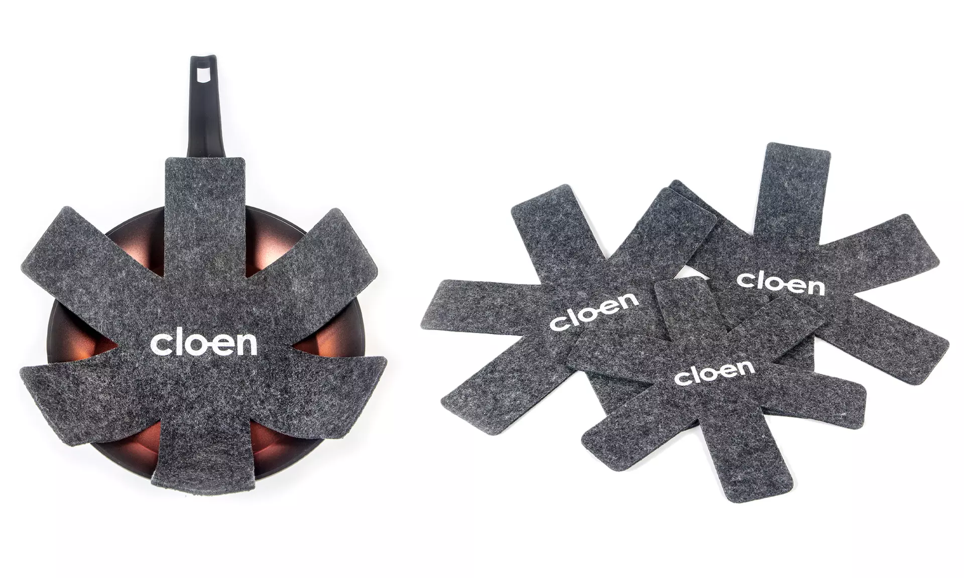 1 ou 2 lots de 3 protections antidérapantes de Cloen pour poêles et casseroles, livraison offerte - Primary Image