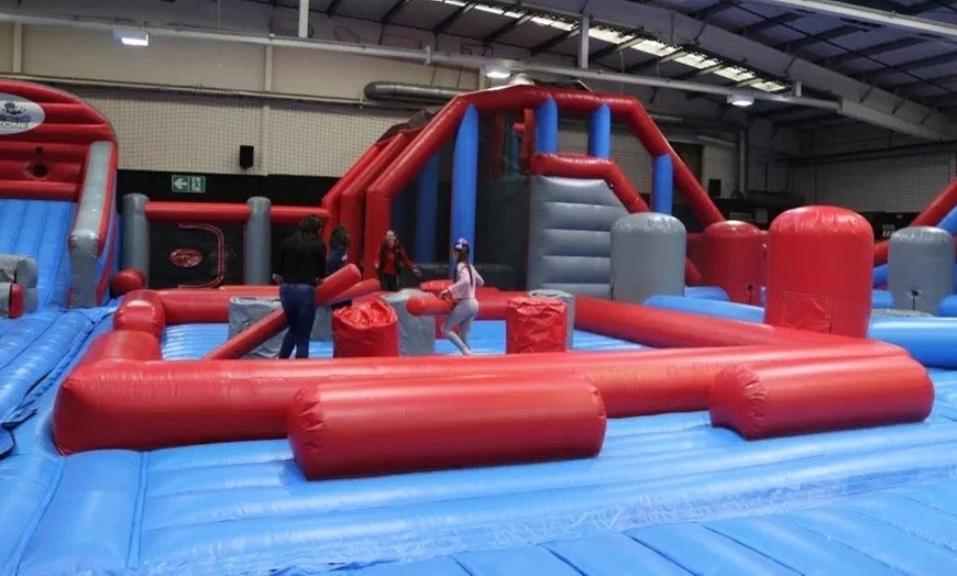 Image 9: Inflatable Bounce and Trampolines for One at Soccer Zone Halesowen