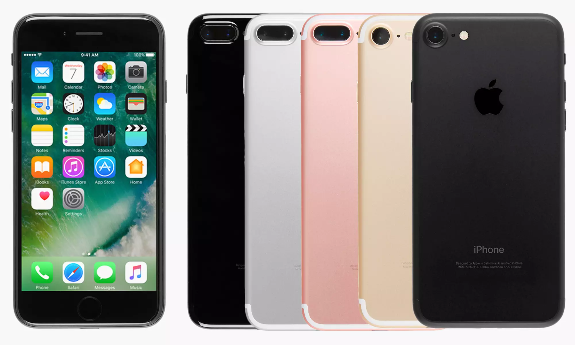 Apple iPhone 7/7 Plus (GSM Unlocked) (Refurbished B-Grade) with MFi-Certified Lightning Cable and Generic Power Adapter - Primary Image