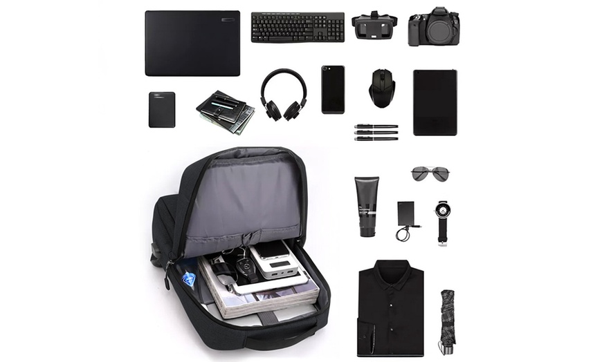 Image 3: Zaino porta PC con ricarica USB