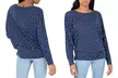 Pull à manches longues à pois pour femmes - Second Medium