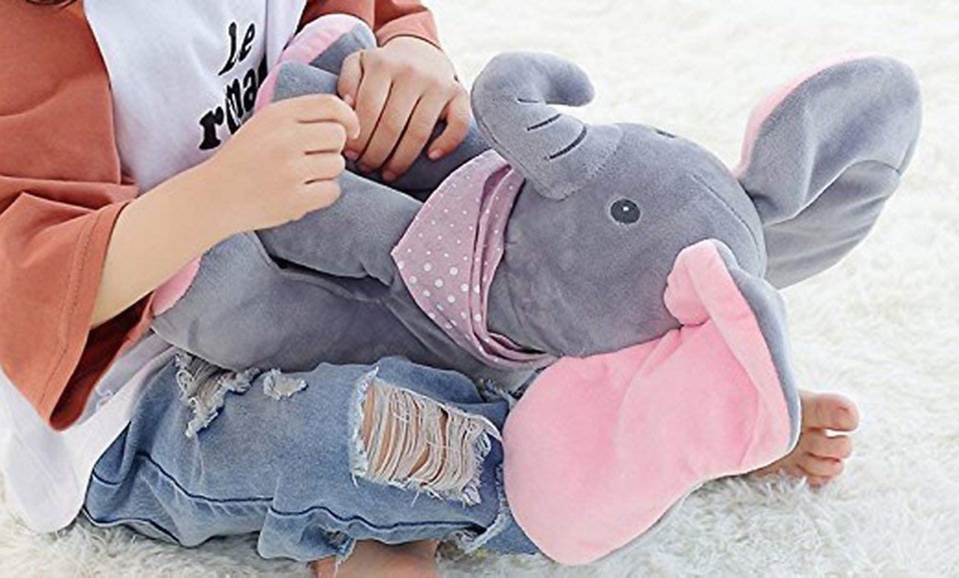 Image 3: Peekaboo Singing Elephant Toy