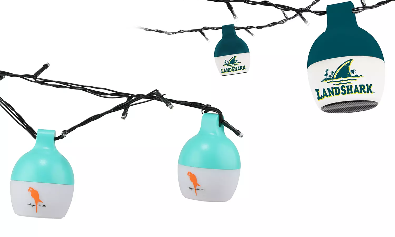 Margaritaville or Landshark Wireless Bluetooth-Speaker Outdoor String Lights - Primary Image