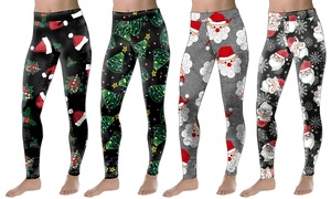 4-Pack Women's Holiday Leggings