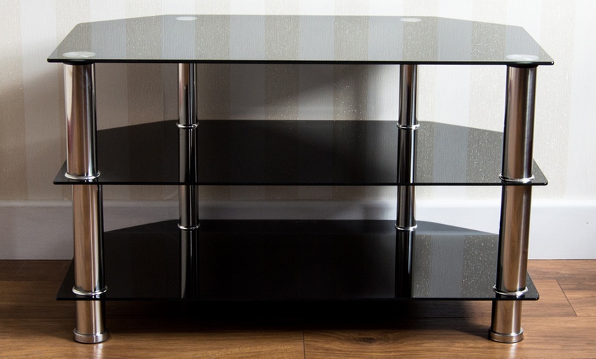 Image 2: Glass TV Unit