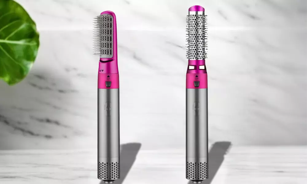 Cepillo secador y moldeador del cabello multifunción con 5 apliques