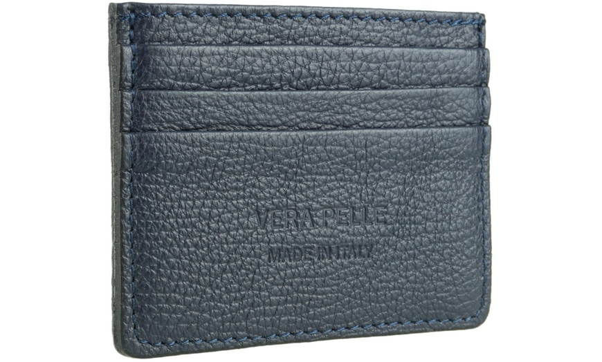 Image 13: Men's Genuine Leather Card Holder