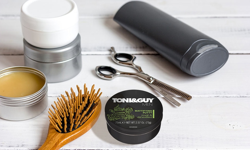 Image 2: Two-Pack of Toni & Guy Mattifying Putty or Styling Fibre 75ml