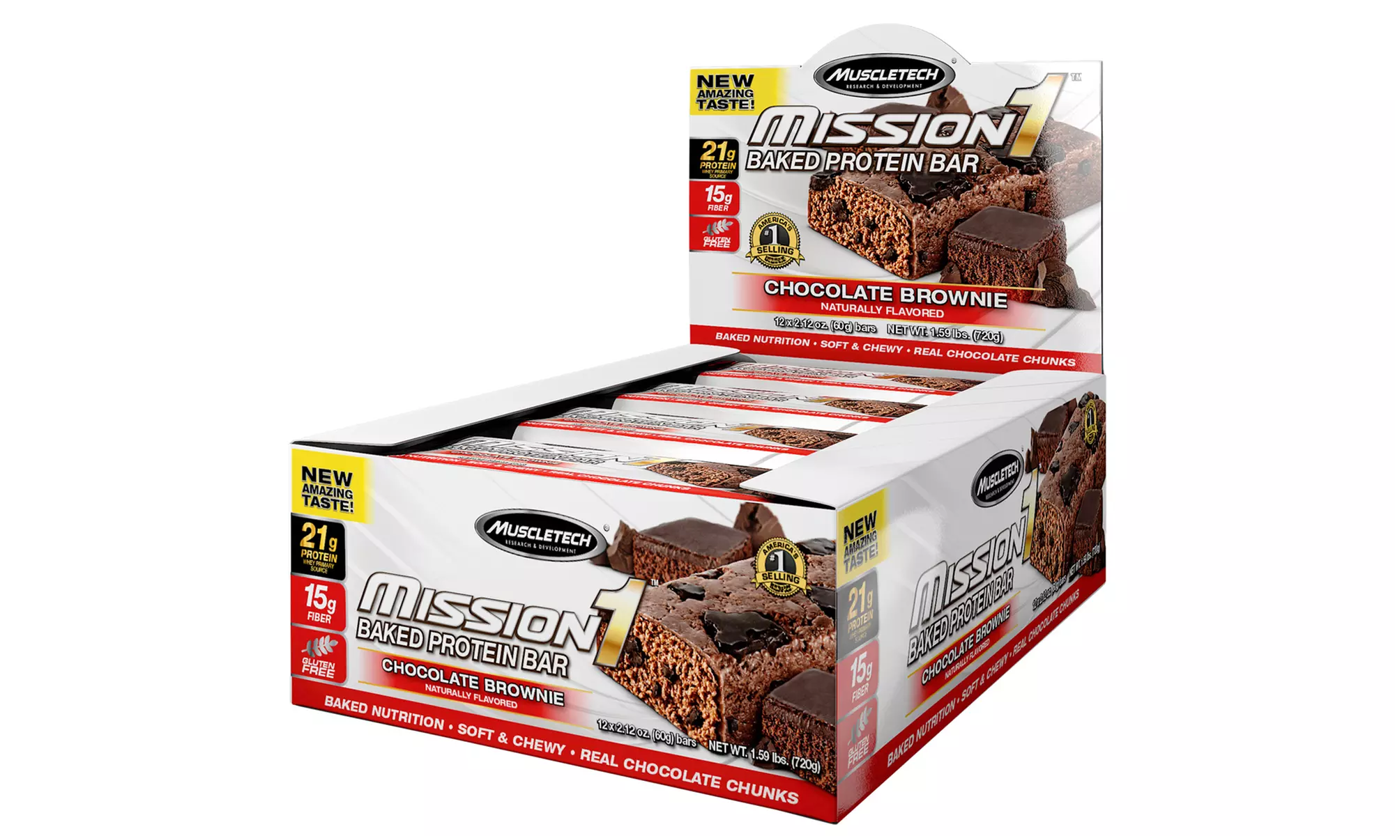 Mission1 Clean Protein Bars (2-Pack, 24-Count) - Second Medium