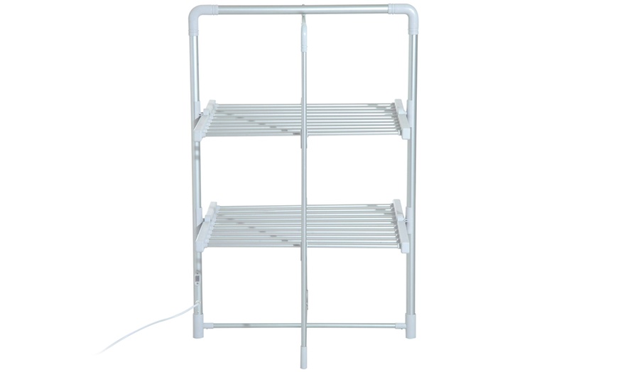 Image 7: Heated Two-Tier Clothes Airer