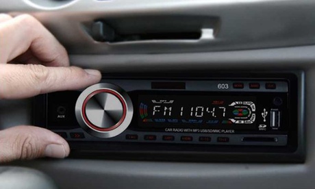 Radio con USB, reproductor MP3 y ranura SD para coche