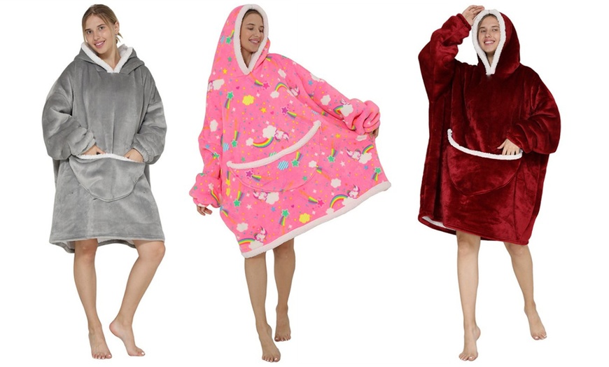 Image 1: Oversized Blanket Hoodie