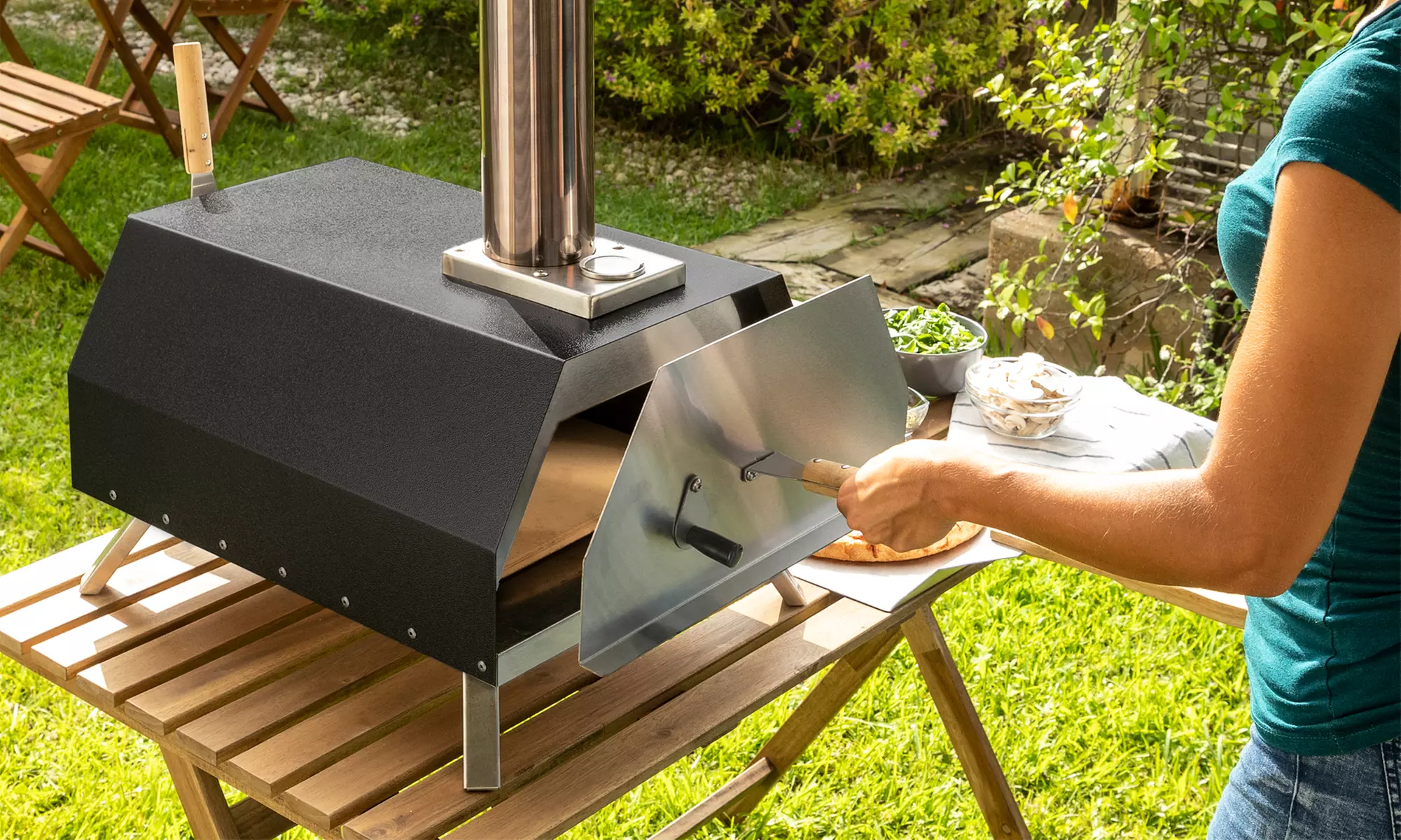 Horno de pellets para pizza, de Innovagoods