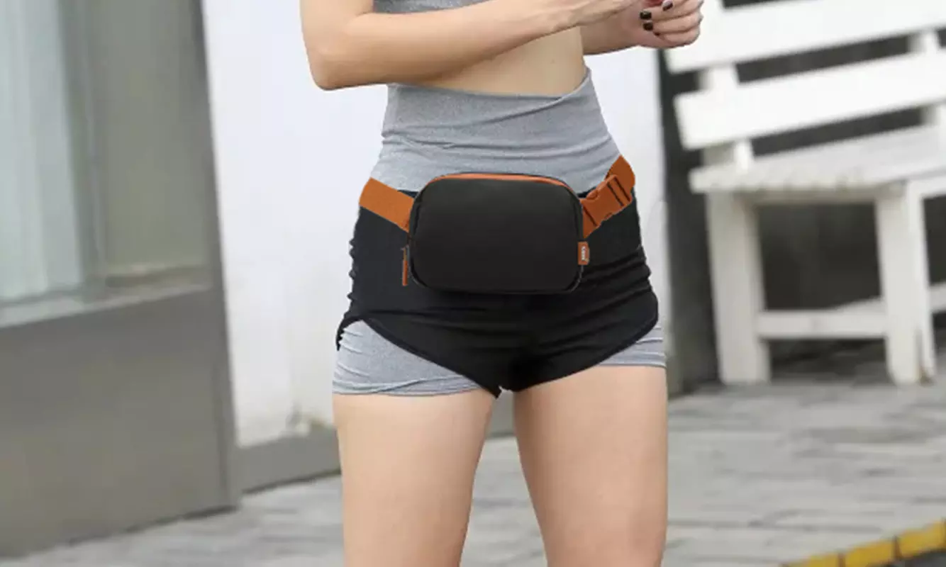 Clearance Kono Minimalist Water-Resistant Adjustable Waist Pack