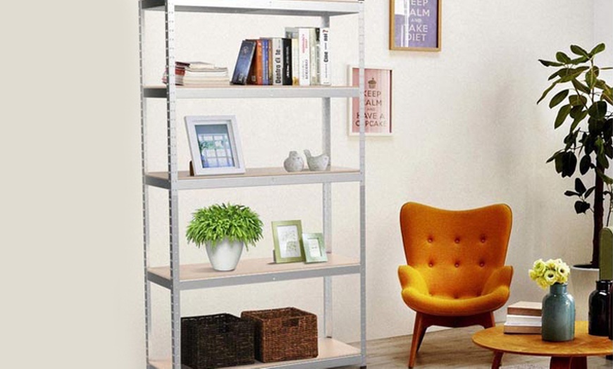 Image 3: Five Tier Metal Storage Unit