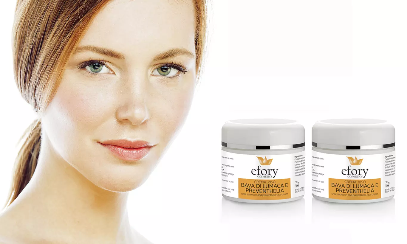 Fino a 6 confezioni da 50 ml di crema viso alla bava di lumaca Efory Cosmetics - Primary Image
