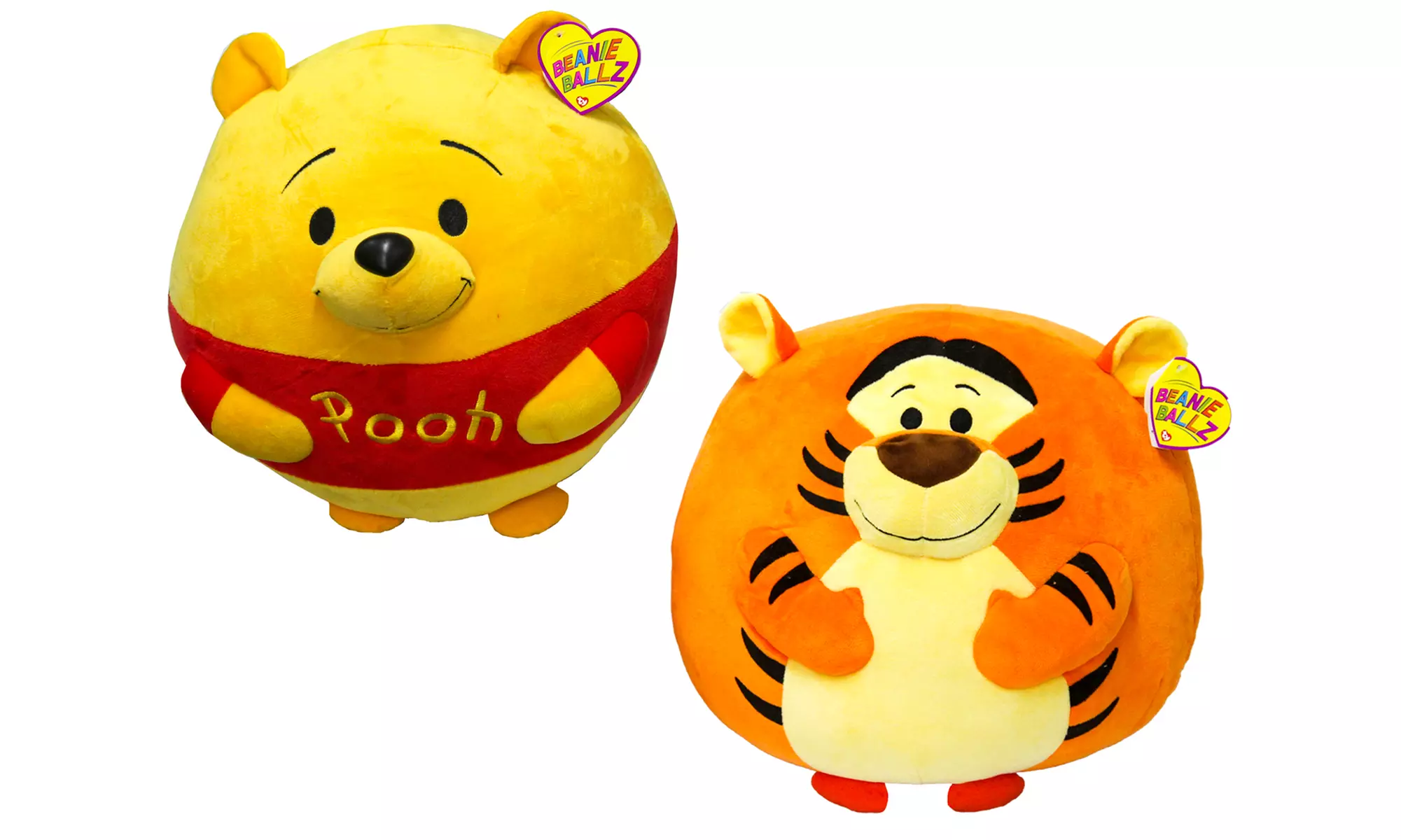 Ty Large Plush Winnie the Pooh or Tigger Beanie Ballz - Primary Image
