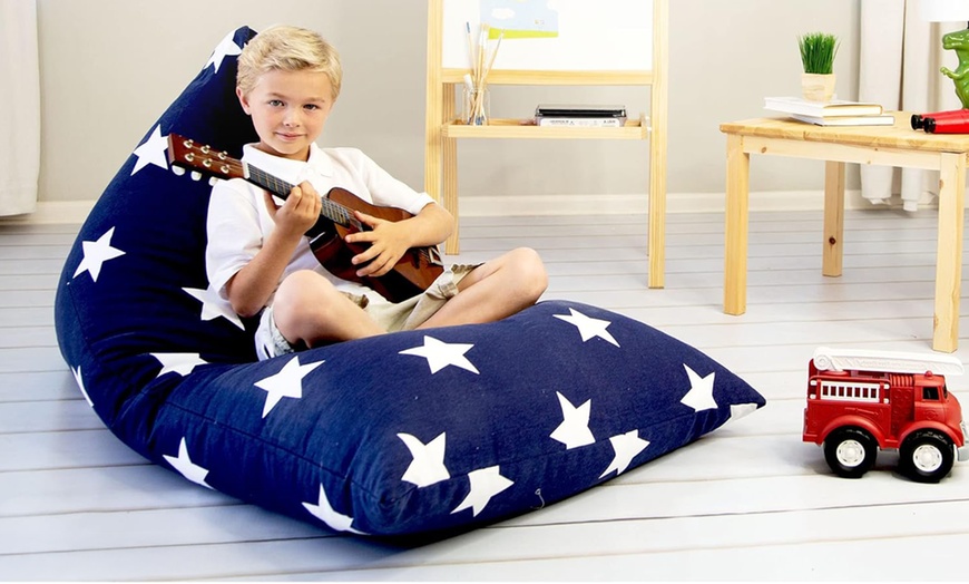 Image 4: Butterfly Craze Stuffed Animal Storage Beanbag Chair 