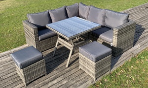 Vancouver Seven-Seater Rattan Garden Dining Set