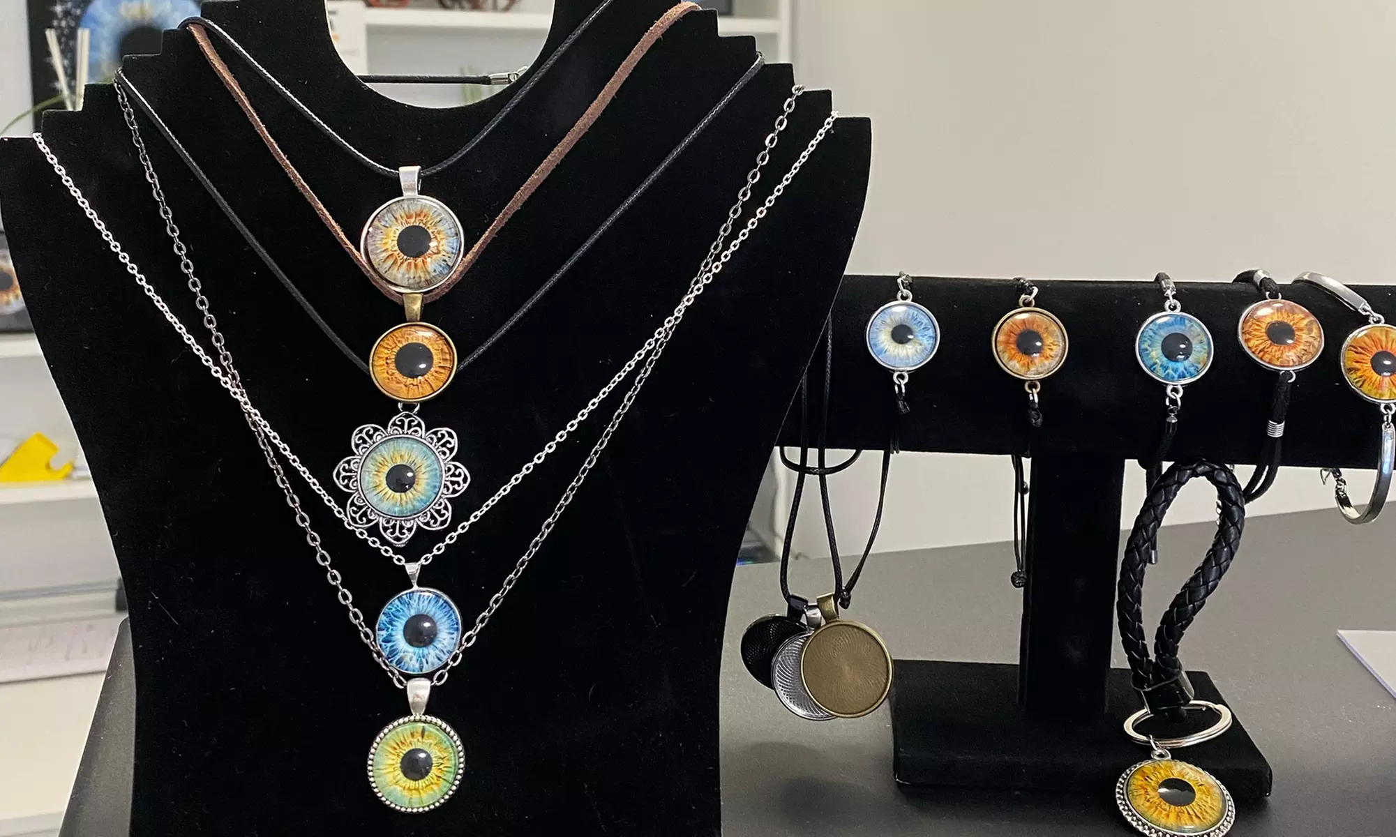 Zdjęcie tęczówki na szkle akrylowym