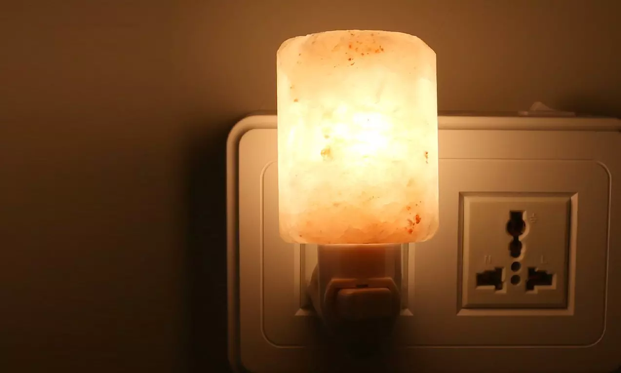 Himalayan Salt Lamp Night Light - Second Medium