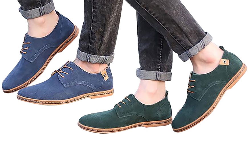 Image 1: Zapatos Derby con cordones para hombre