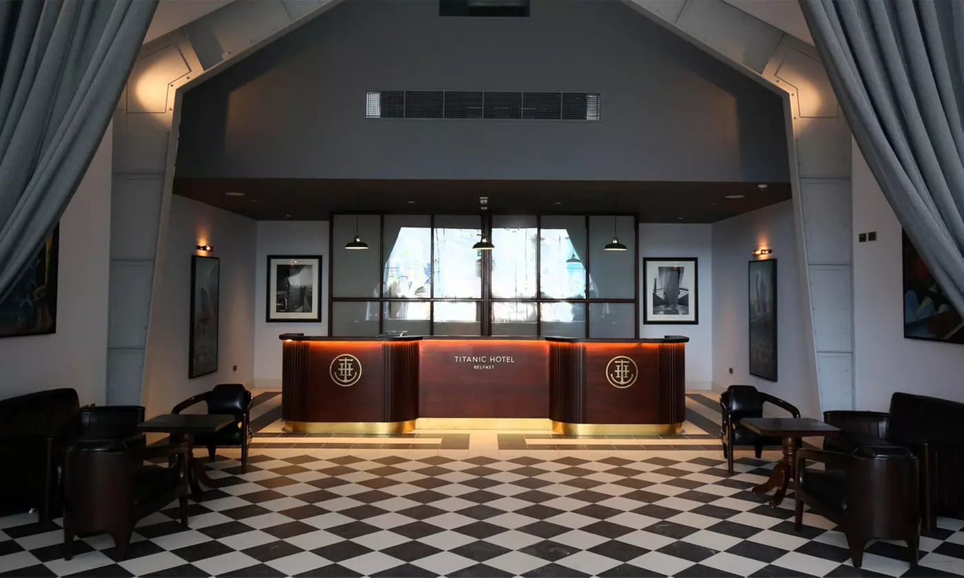 1-2 Nights for Two with Breakfast, Room Upgrade, Prosecco and Dining Credit at 4* Titanic Hotel Belfast - Primary Image