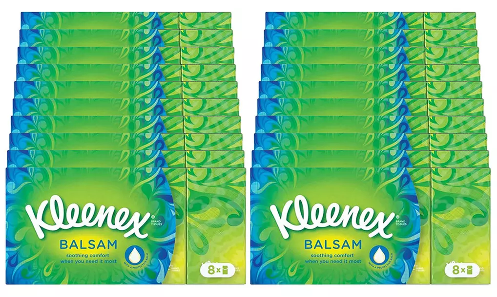 80 or 160 Kleenex Balsam Pocket Pack Tissues - Second Medium