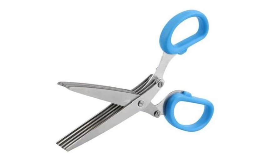 Image 6: Five-Layered Vegetable Cutting Scissors 