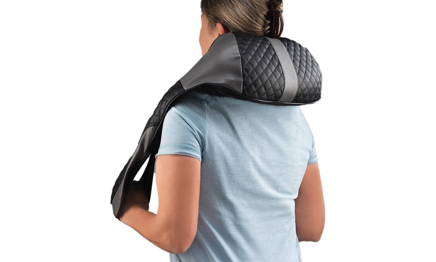 Image 2: Wellbeing Ergonomic Shiatsu Back and Neck Massager