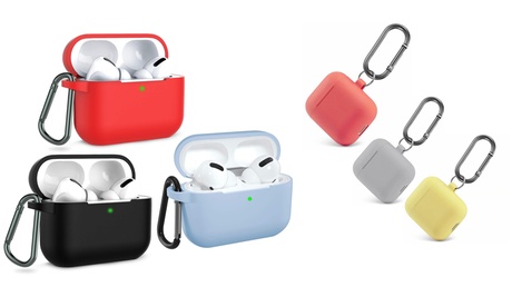 Custodia per Airpods in silicone disponibile in 2 modelli e vari colori