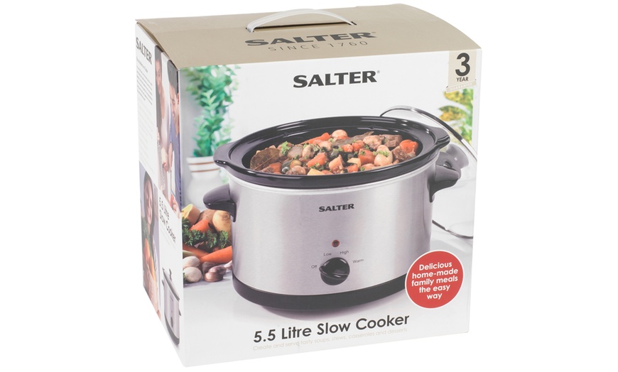 Image 8: Salter Non-Stick Slow Cooker