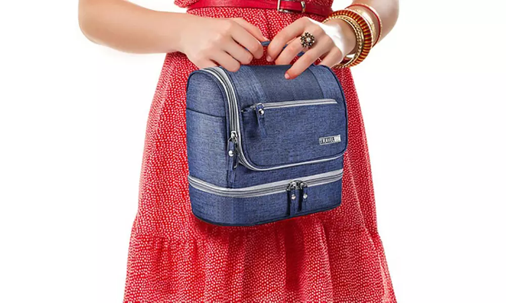 Trousse de toilette imperméable, coloris au choix