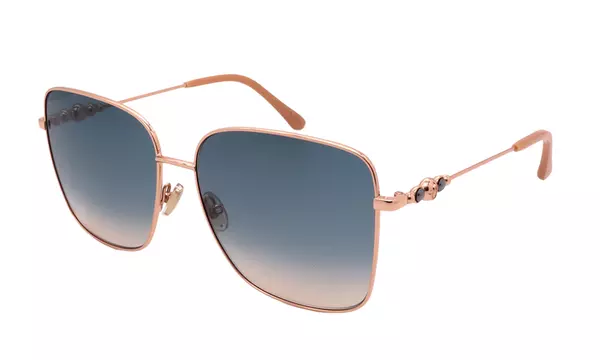 Jimmy Choo HESTER/S BKU Gold Sunglasses